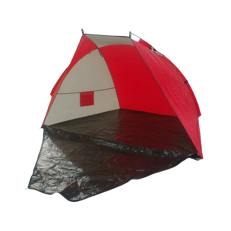 240x120x120 cm kalastusteltta ovella